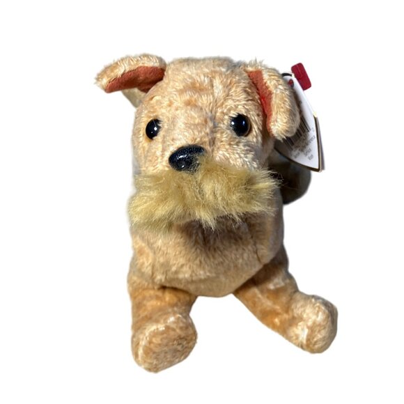 TY Beanie Baby  WHISKERS the Dog  6 Inch - Picture 1 of 9